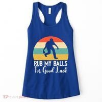 Rub My Balls For Good Luck Funny Bocce Ball Gift Women's Tank Top thumb 0