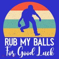 Rub My Balls For Good Luck Funny Bocce Ball Gift Women's Tank Top thumb 5
