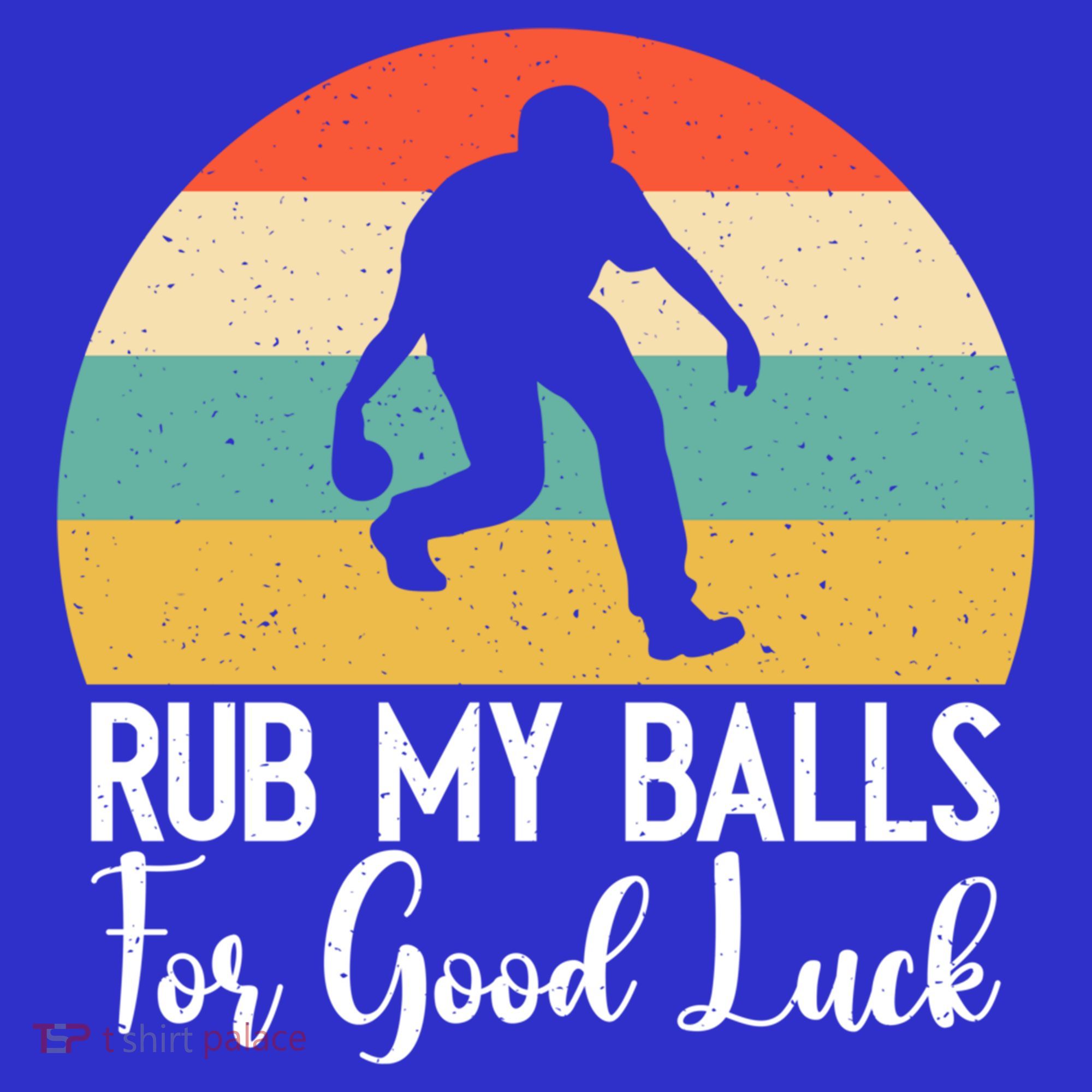 Rub My Balls For Good Luck Funny Bocce Ball Gift Women's Tank Top