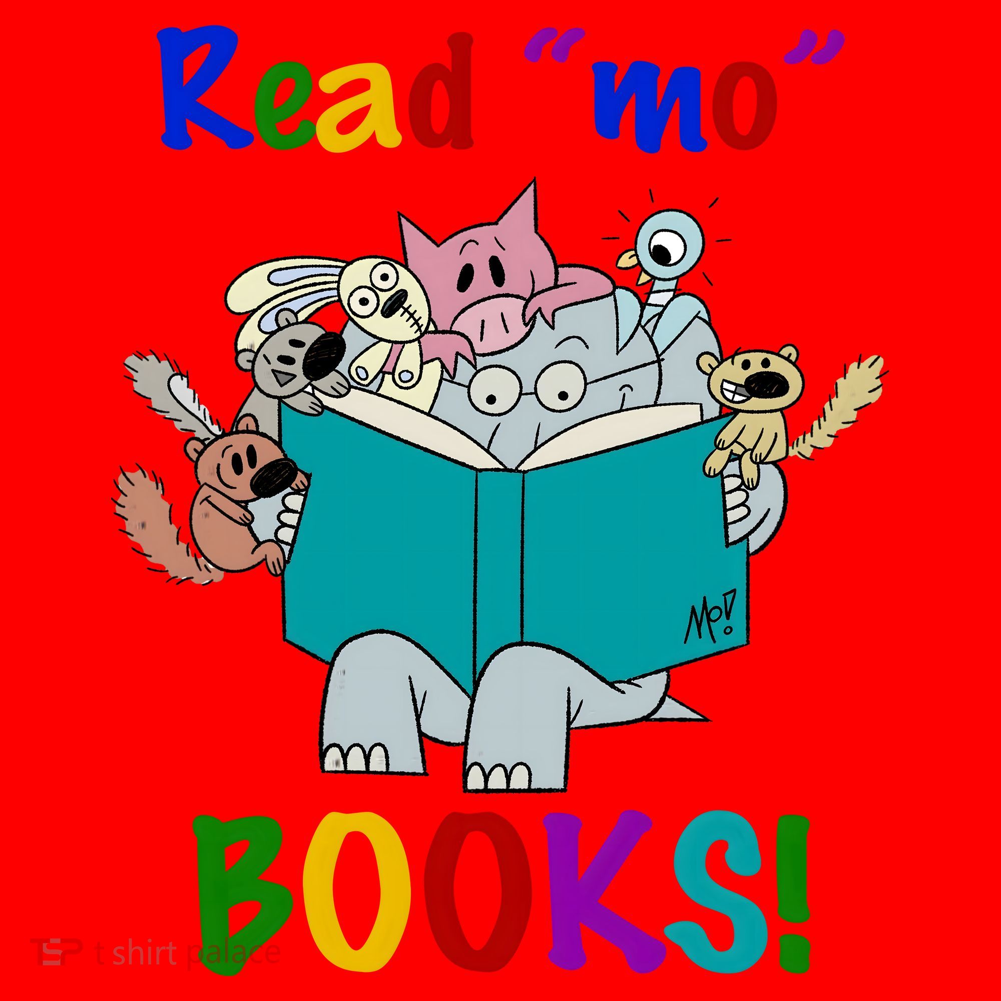 Read Mo Books Elephant Animals Santa Hat