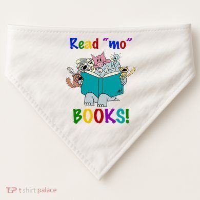 Read Mo Books Elephant Animals USA-Made Doggie Bandana