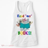 Read Mo Books Elephant Animals Women's Tank Top thumb 0