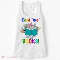 Read Mo Books Elephant Animals Women's Tank Top thumb 0