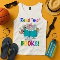 Read Mo Books Elephant Animals Tank Top thumb 4
