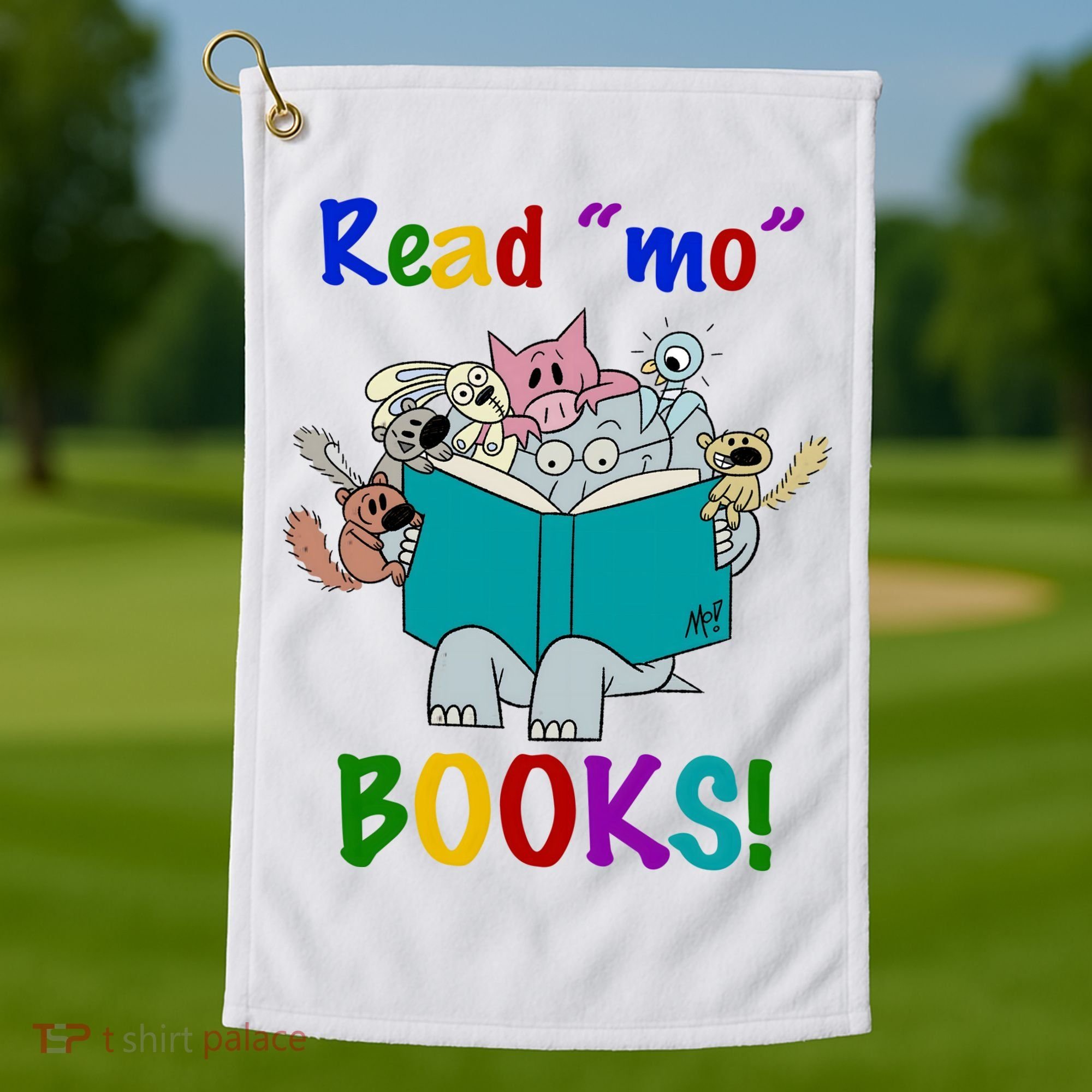 Read Mo Books Elephant Animals Golf Towel