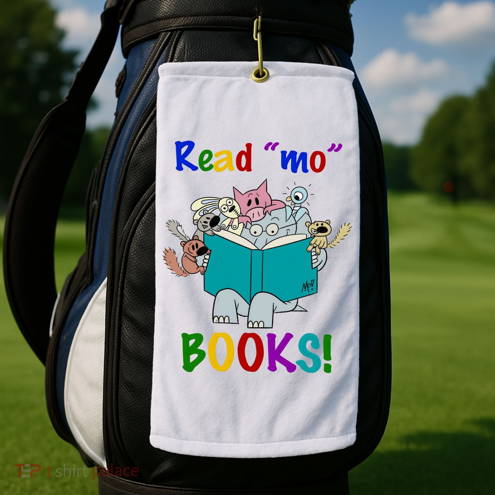Read Mo Books Elephant Animals Golf Towel