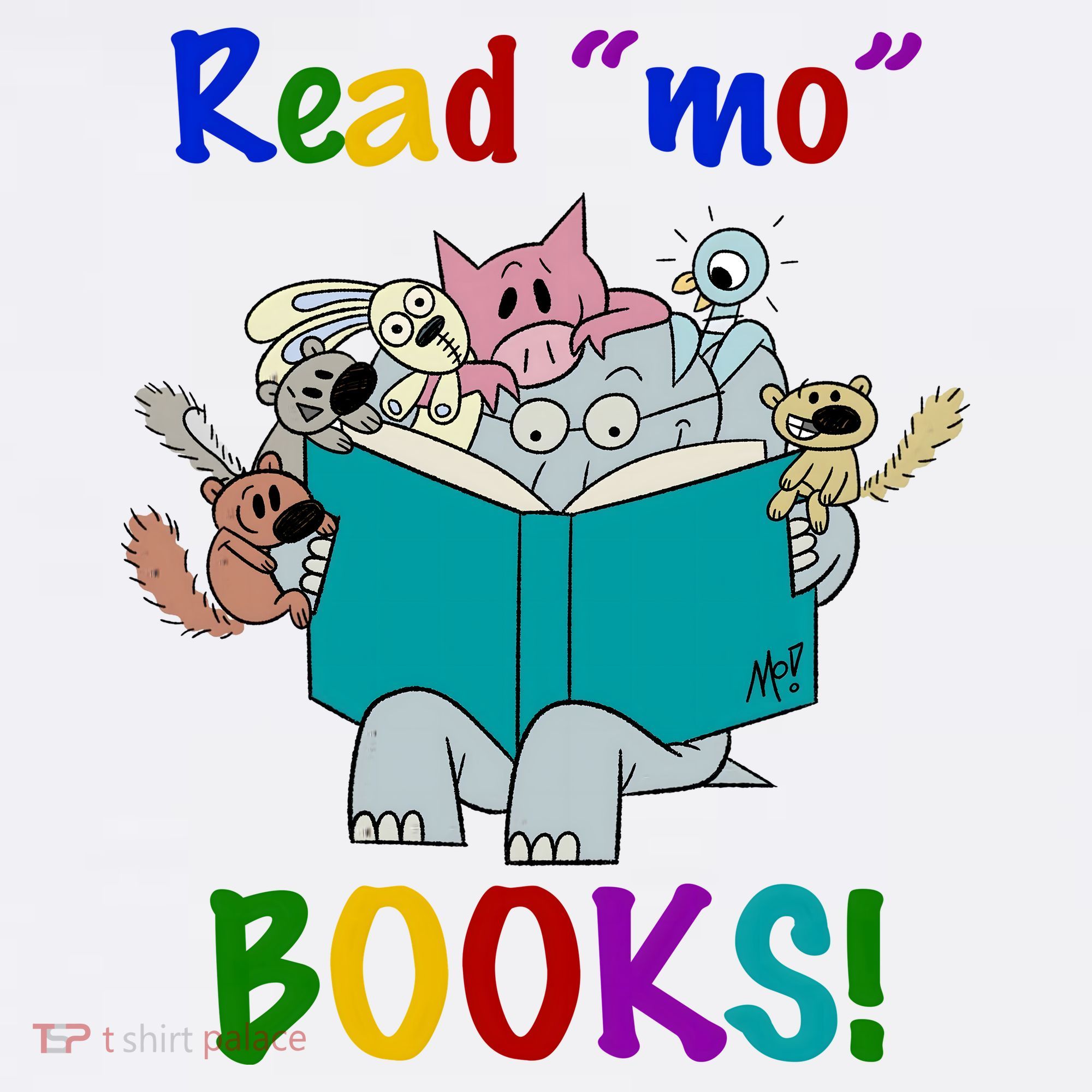 Read Mo Books Elephant Animals Golf Towel