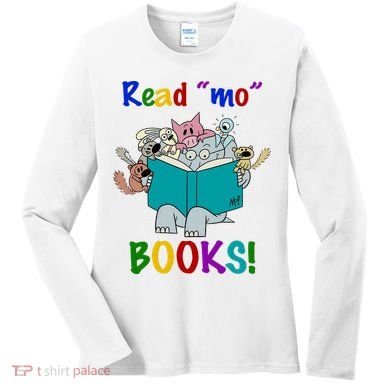 Read Mo Books Elephant Animals Women's Long Sleeve Shirt
