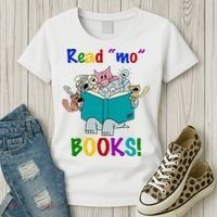 Read Mo Books Elephant Animals Women's T-Shirt thumb 3