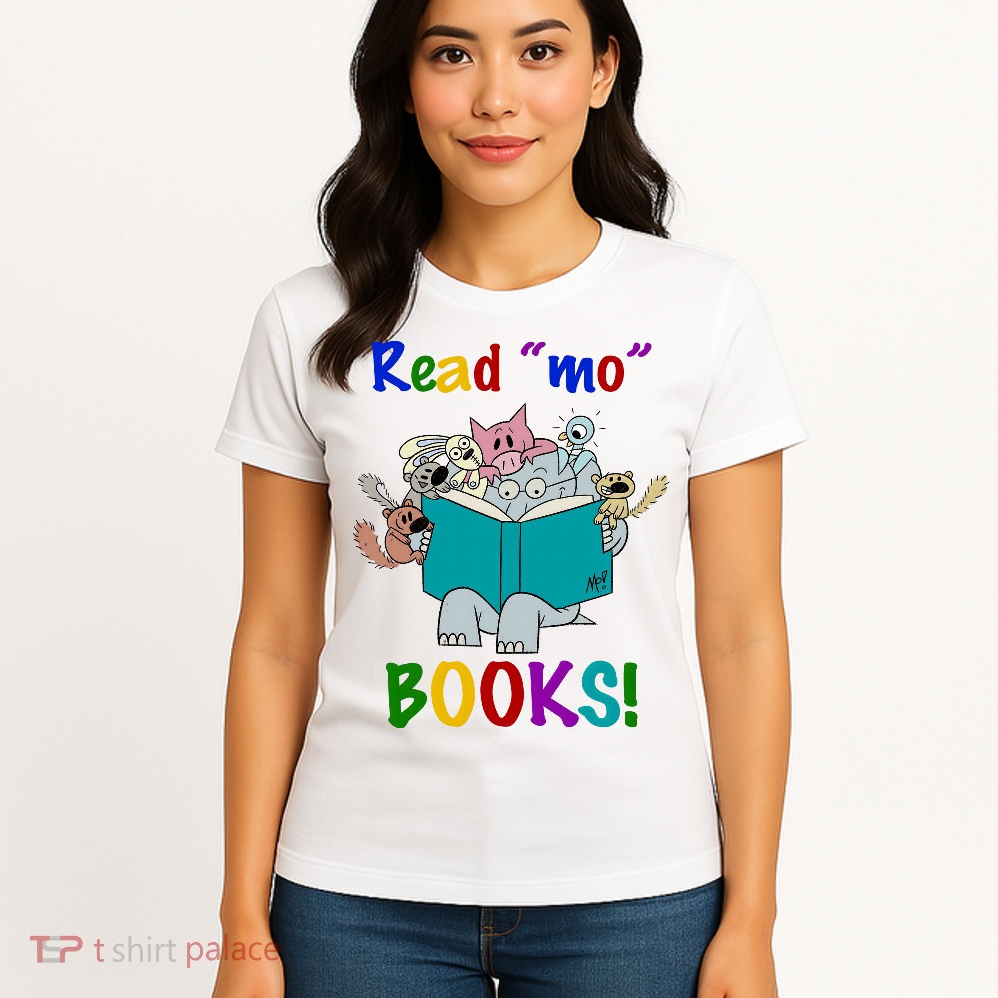 Read Mo Books Elephant Animals Women's T-Shirt