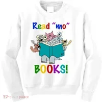 Read Mo Books Elephant Animals Kids Sweatshirt thumb 0