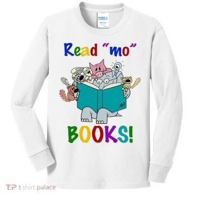Read Mo Books Elephant Animals Kids Long Sleeve Shirt