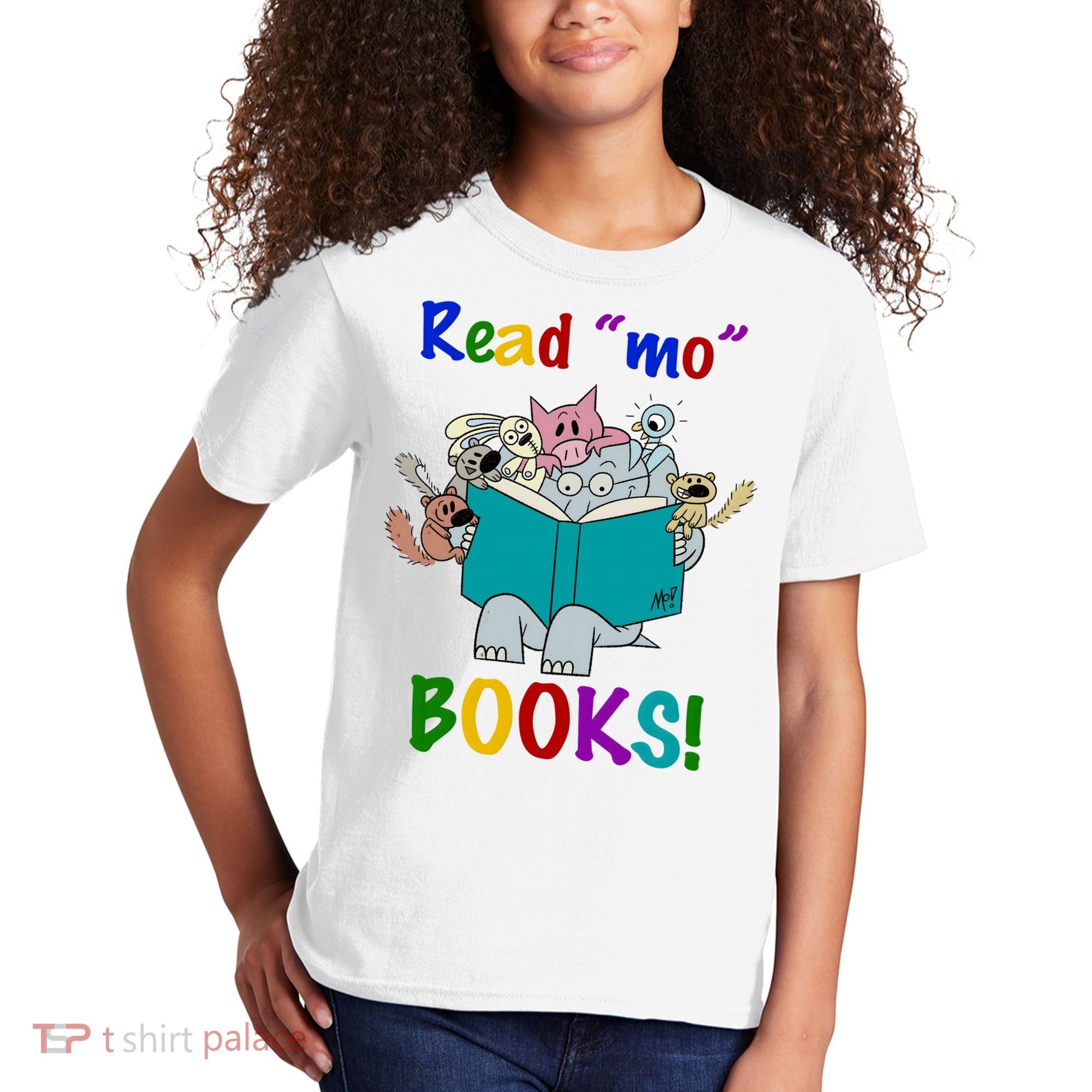 Read Mo Books Elephant Animals Kids T-Shirt