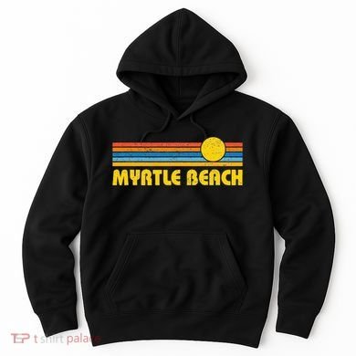 Retro Myrtle Beach Sunset Vintage Throwback Hoodie