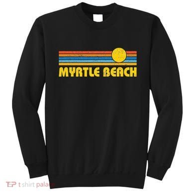 Retro Myrtle Beach Sunset Vintage Throwback Sweatshirt