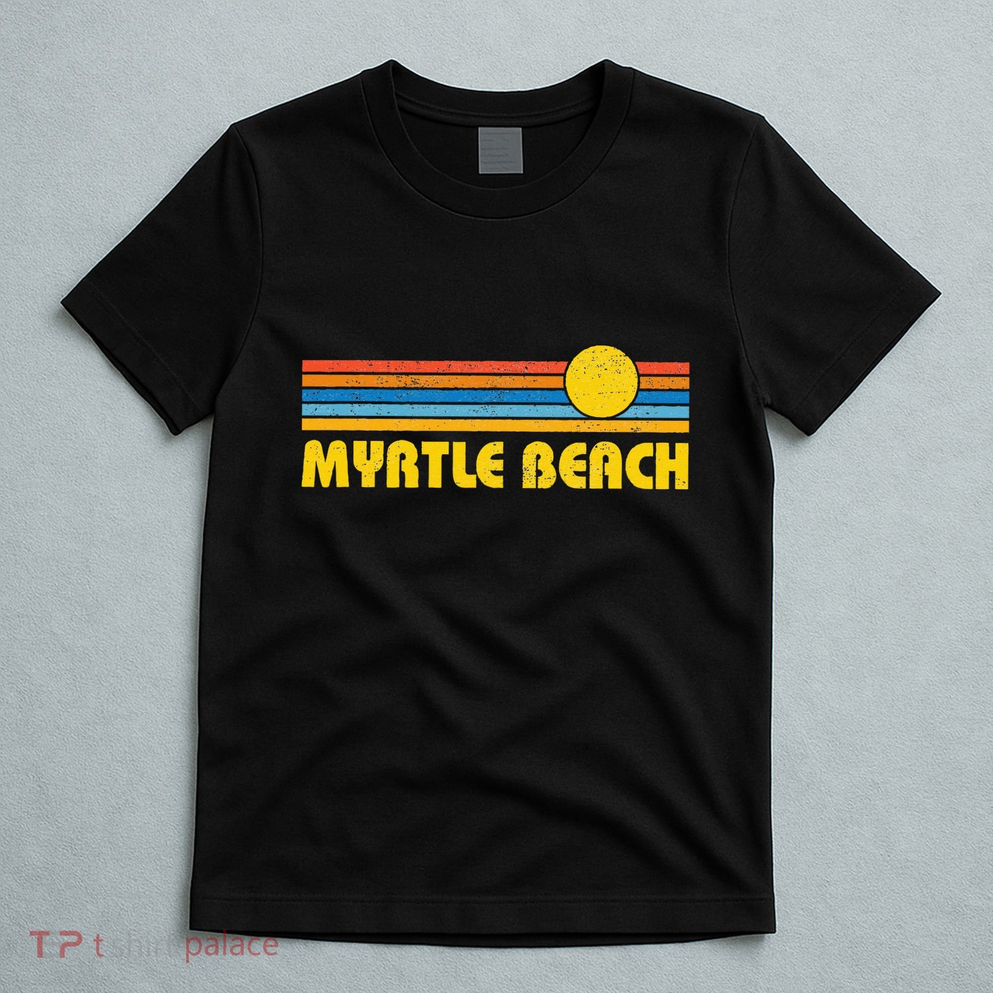 Retro Myrtle Beach Sunset Vintage Throwback T-Shirt
