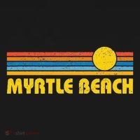 Retro Myrtle Beach Sunset Vintage Throwback T-Shirt thumb 7