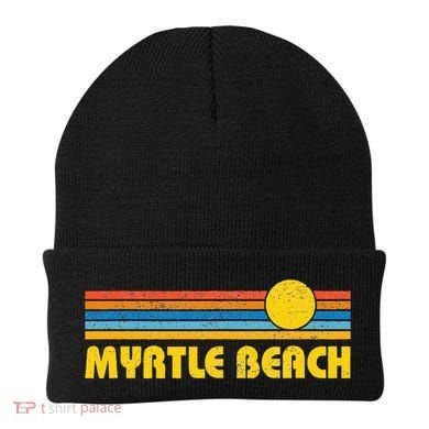Retro Myrtle Beach Sunset Vintage Throwback Beanie