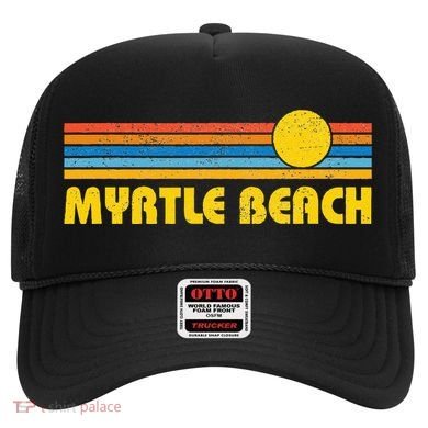 Retro Myrtle Beach Sunset Vintage Throwback Hat