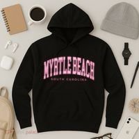 Retro Myrtle Beach South Carolina Beach Summer Hoodie thumb 3