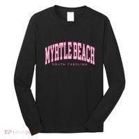 Retro Myrtle Beach South Carolina Beach Summer Long Sleeve Shirt thumb 0