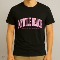 Retro Myrtle Beach South Carolina Beach Summer T-Shirt thumb 3