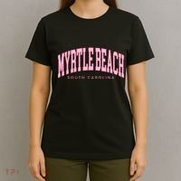 Retro Myrtle Beach South Carolina Beach Summer T-Shirt thumb 4