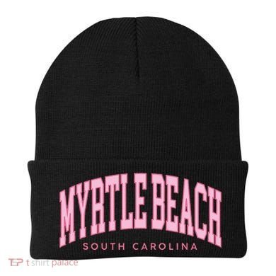 Retro Myrtle Beach South Carolina Beach Summer Beanie