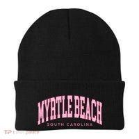 Retro Myrtle Beach South Carolina Beach Summer Beanie thumb 0