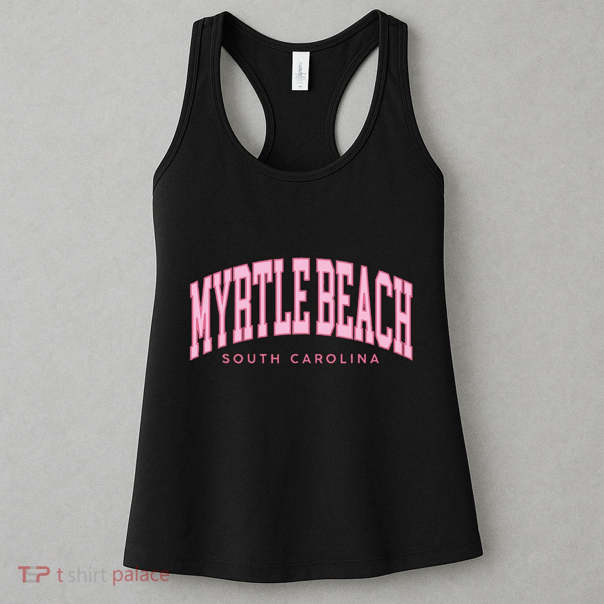 Retro Myrtle Beach South Carolina Beach Summer Women's Tank Top