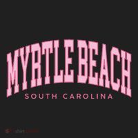 Retro Myrtle Beach South Carolina Beach Summer Hat thumb 2