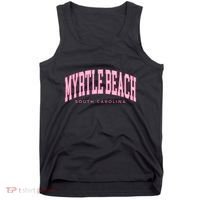 Retro Myrtle Beach South Carolina Beach Summer Tank Top thumb 0