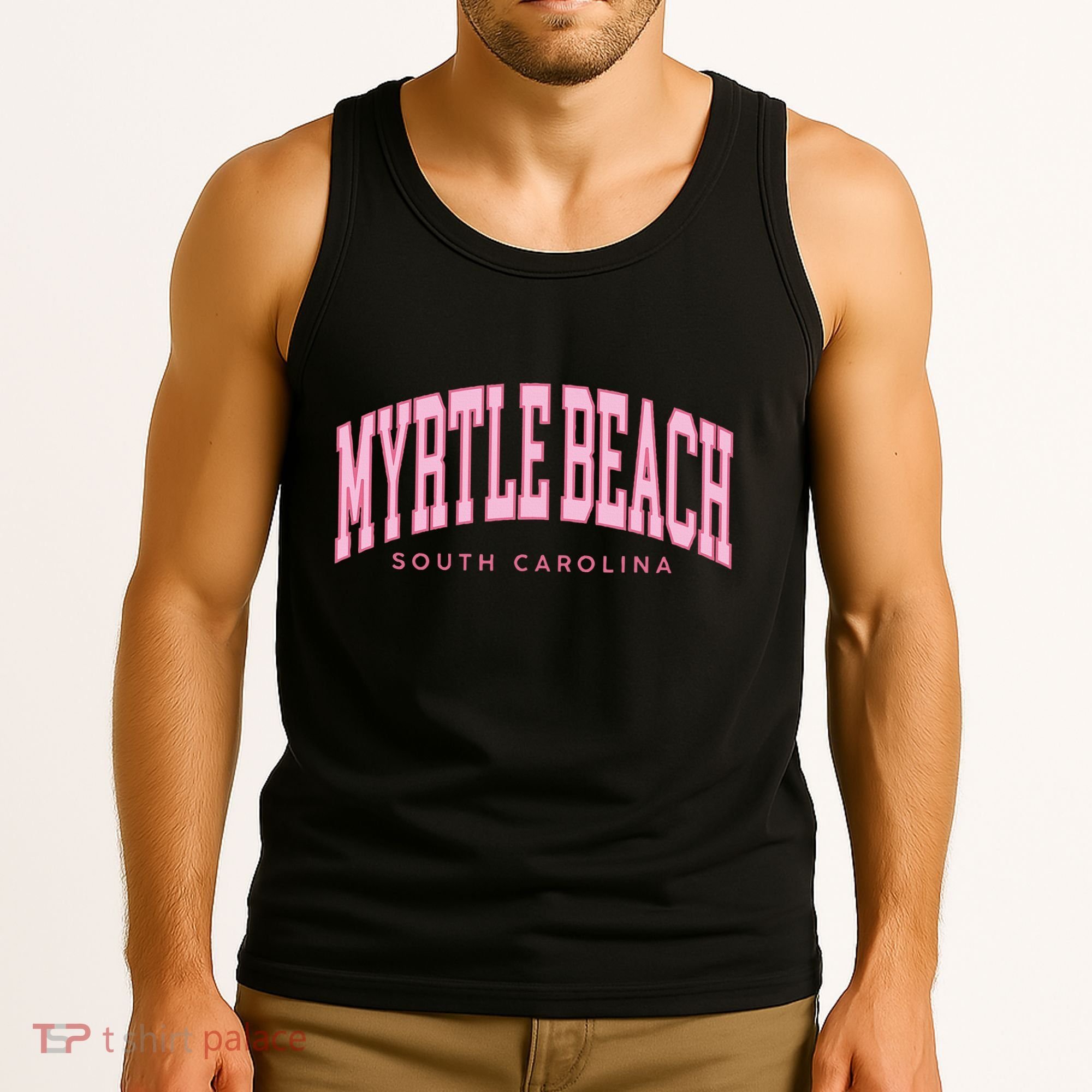 Retro Myrtle Beach South Carolina Beach Summer Tank Top