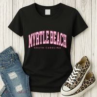 Retro Myrtle Beach South Carolina Beach Summer Women's T-Shirt thumb 3
