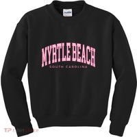 Retro Myrtle Beach South Carolina Beach Summer Kids Sweatshirt thumb 0