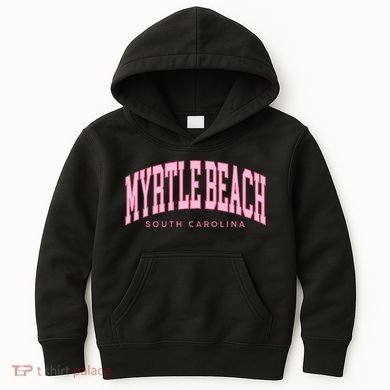 Retro Myrtle Beach South Carolina Beach Summer Kids Hoodie