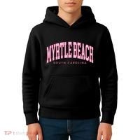 Retro Myrtle Beach South Carolina Beach Summer Kids Hoodie thumb 4