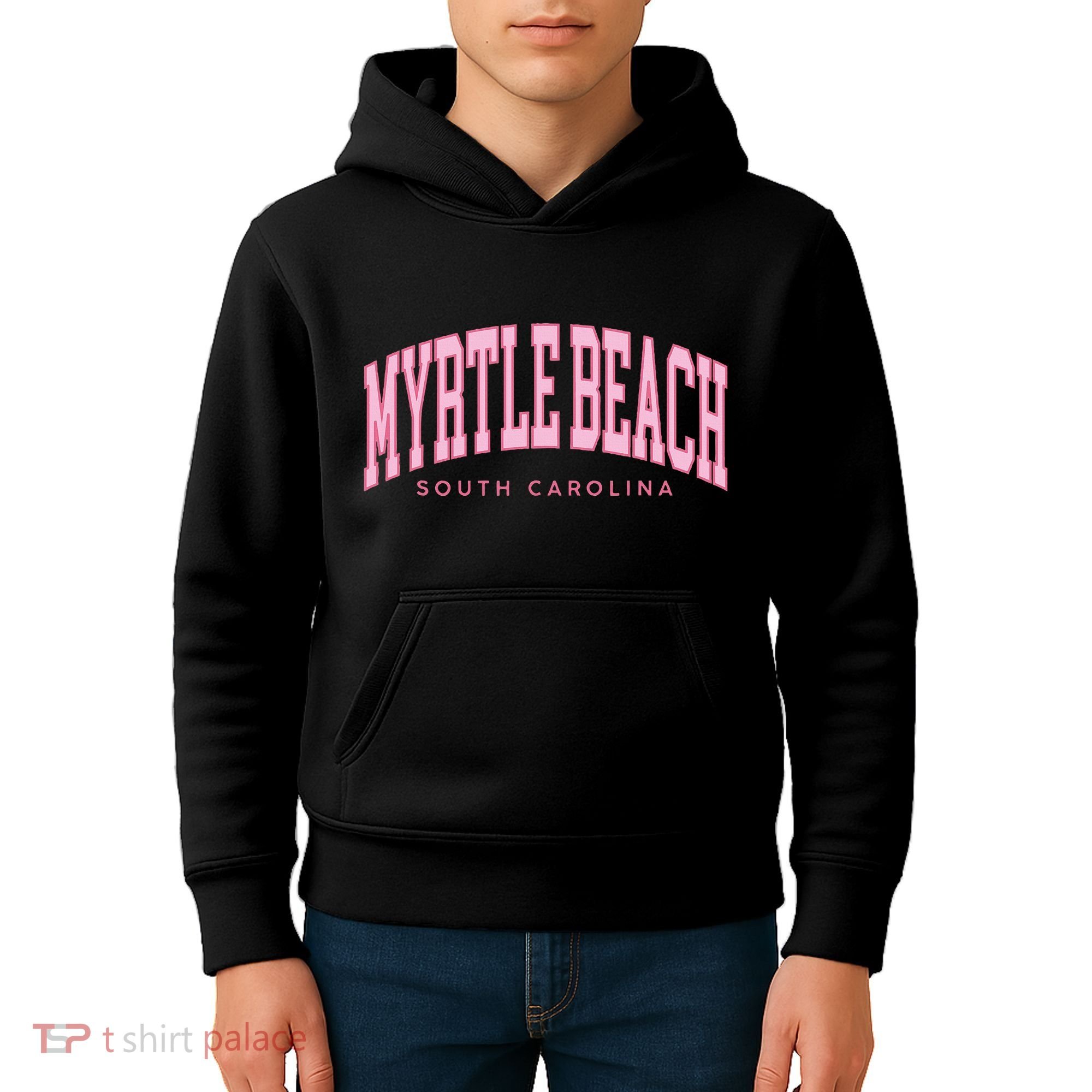 Retro Myrtle Beach South Carolina Beach Summer Kids Hoodie