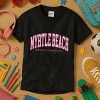 Retro Myrtle Beach South Carolina Beach Summer Kids T-Shirt thumb 3