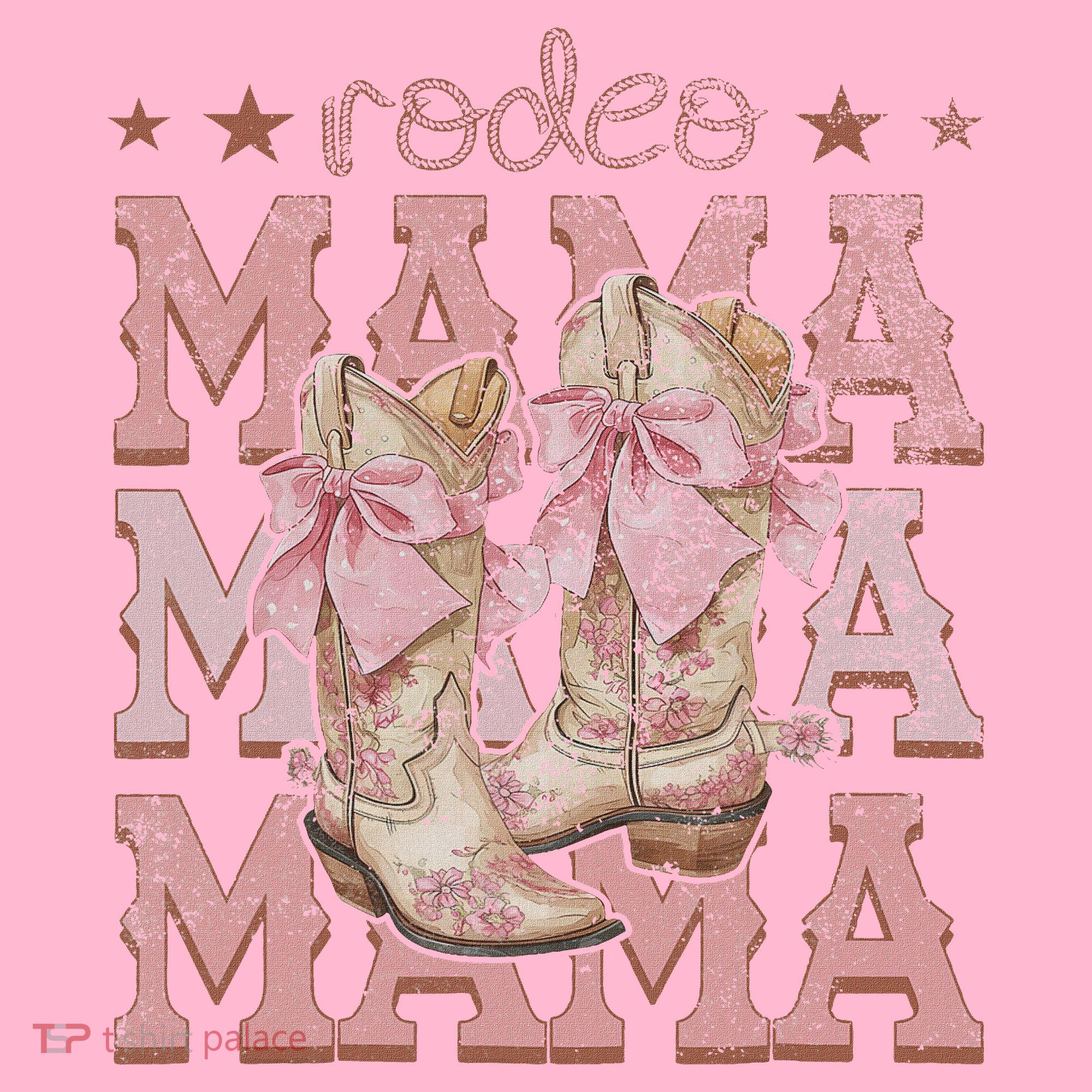 Rodeo Mama Boots Coquette Cow Girl Birthday Party Coaster