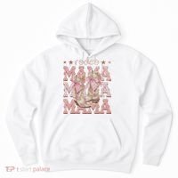 Rodeo Mama Boots Coquette Cow Girl Birthday Party Hoodie thumb 0