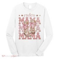 Rodeo Mama Boots Coquette Cow Girl Birthday Party Long Sleeve Shirt thumb 0