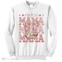 Rodeo Mama Boots Coquette Cow Girl Birthday Party Sweatshirt thumb 0