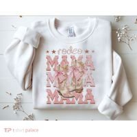 Rodeo Mama Boots Coquette Cow Girl Birthday Party Sweatshirt thumb 2