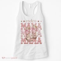 Rodeo Mama Boots Coquette Cow Girl Birthday Party Women's Tank Top thumb 0