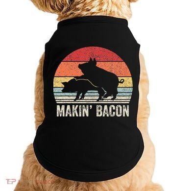 Retro Makin Bacon Pork Bacon Doggie Tank