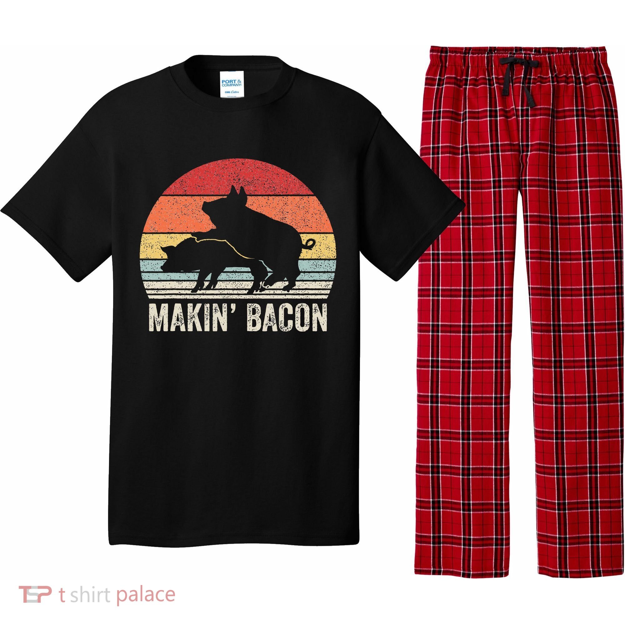 Retro Makin Bacon Pork Bacon Pajama Set