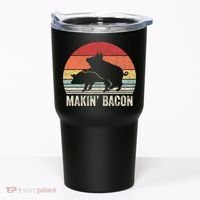 Retro Makin Bacon Pork Bacon Tumbler thumb 0