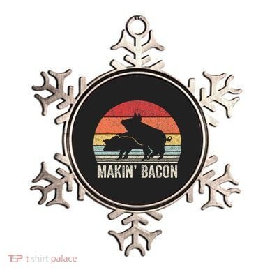 Retro Makin Bacon Pork Bacon Ornament