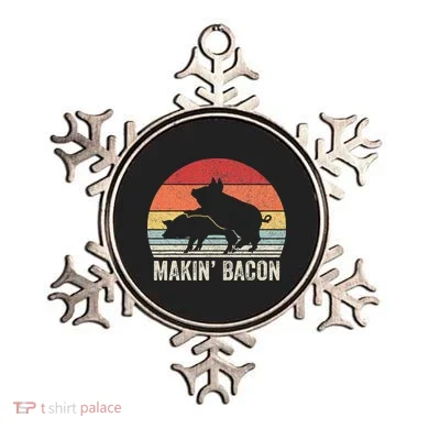 Retro Makin Bacon Pork Bacon Ornament